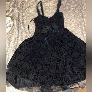 Nightmare Before Christmas Black Lace Corset Dress